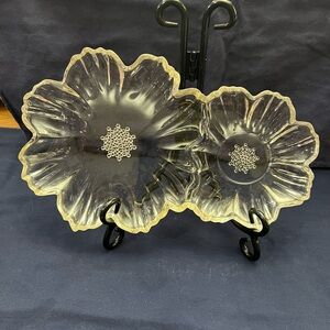 1960’s Vintage Double Daisy Sandwich Plates Set of 4